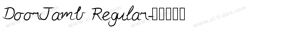 DoorJamb Regular字体转换